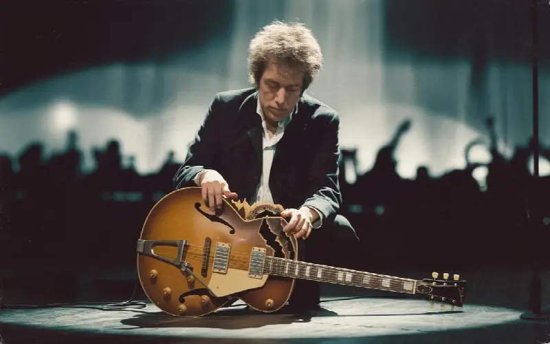Le jour où Bob Dylan a cassé sa guitare en plein concert