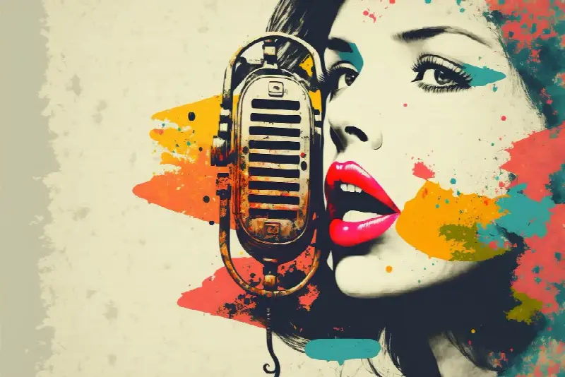 Piano intégré dans une composition de musique pop
