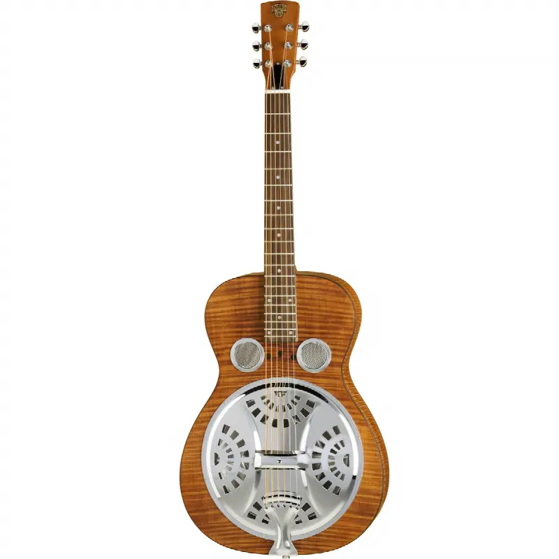 Dobro Hound Dog Deluxe Round Neck Vintage Brown