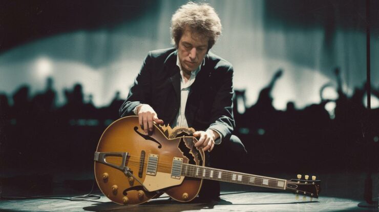 Le jour où Bob Dylan a cassé sa guitare en plein concert