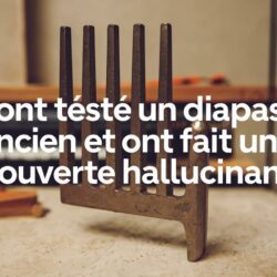 Ils ont testé un diapason ancien et ont fait une découverte hallucinante !